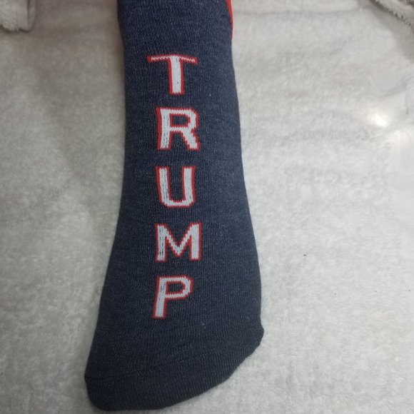 Donald Trump Funny Navy Blue Socks 3D Hair - Picture 2 of 5